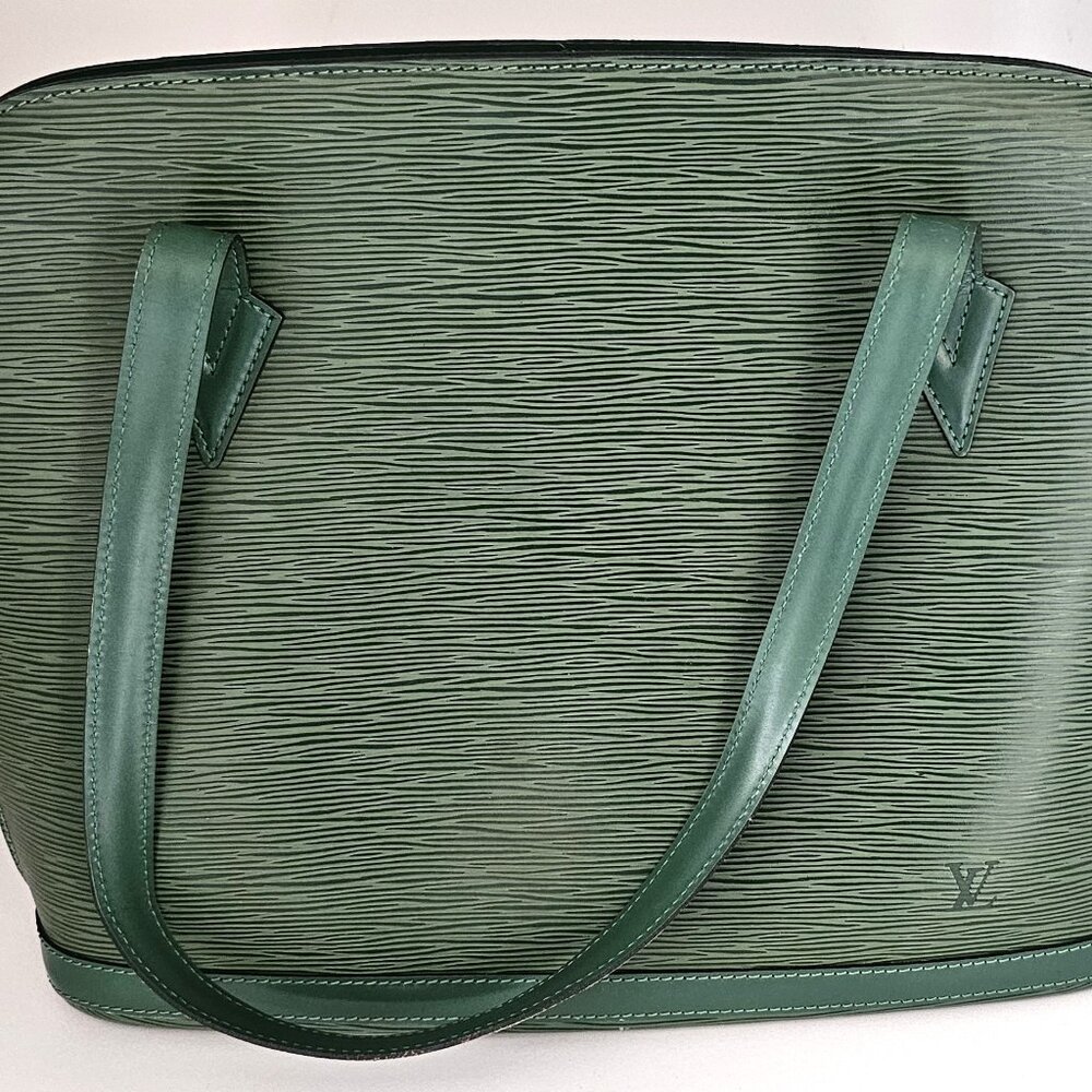 LOUIS VUITTON Lussac Borneo Green Shoulder Bag